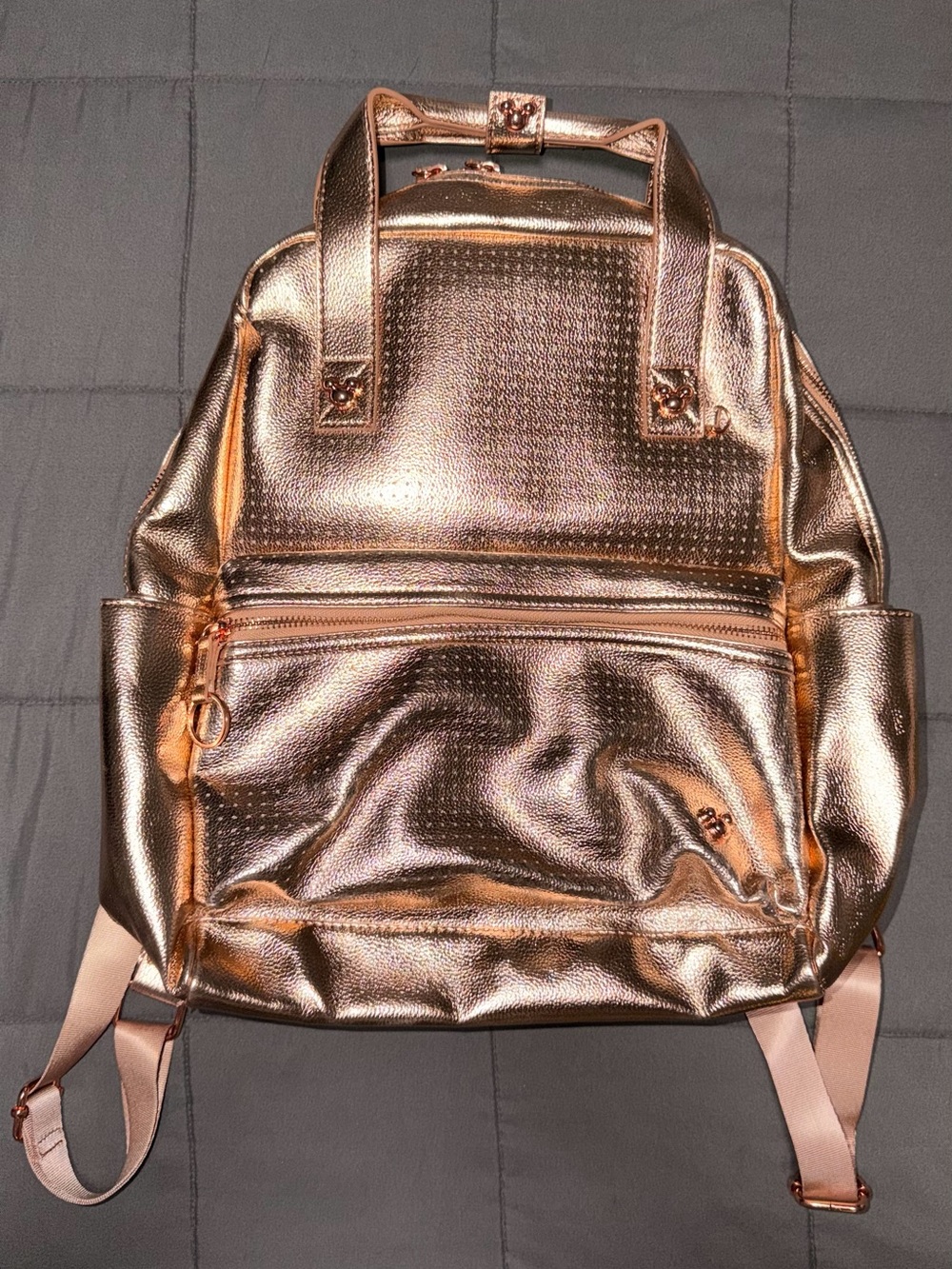 Disney Rose Gold Mickey Mouse Backpack